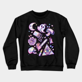 Creepy Cute Aesthetic Pastel Goth - Kawaii Chibi Gift Crewneck Sweatshirt